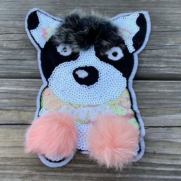 Cute Iron On Patches Dog Pom Pom Patches for Jacket Clothes Craft Embroidery - Picture 3 of 9